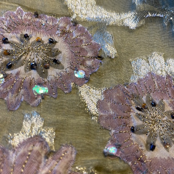 Sandy Starkman embellished tank, 💯 silk, size XL - Picture 7 of 10